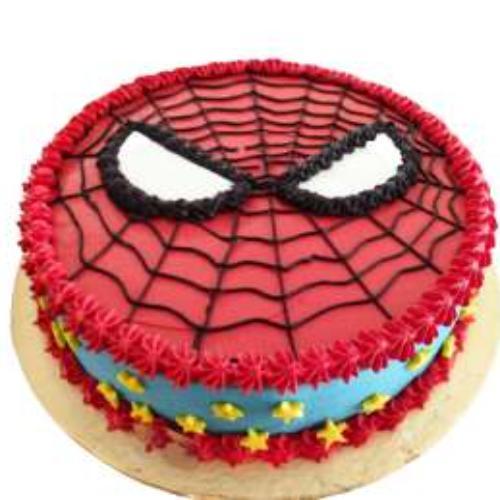 Spiderman Cream Cake 